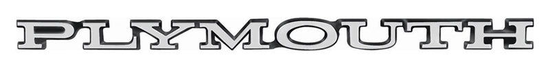 Hood or Rear Deck Emblem - "PLYMOUTH" - 68-72 Plymouth