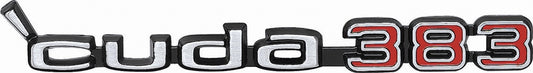 Hood Emblem - Cuda 383 - LH or RH - 70-71 Barracuda