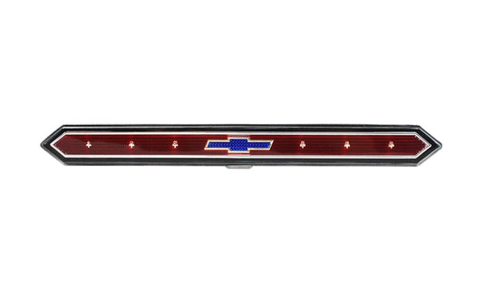 Rear Body Emblem - with Blue Bowtie Logo - 65 Chevy II Nova