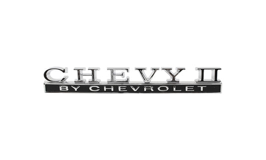 Trunk Emblem - "CHEVY II BY CHEVROLET" - 68 Chevy II Nova