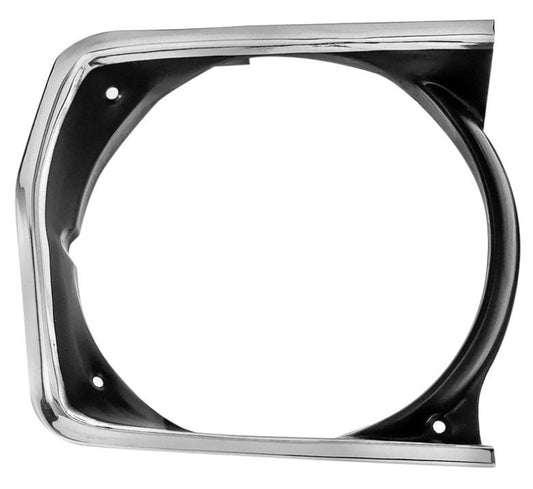 Headlamp Bezel - Black - RH - 70-72 Plymouth A-Body