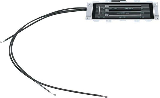 Heater Control Assembly with Cables - Models with A/C - 68 Camaro Firebird