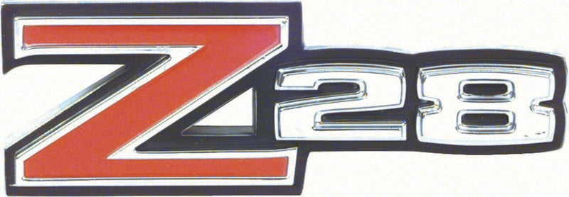 Rear Spoiler Emblem - "Z28" - 70-73 Camaro