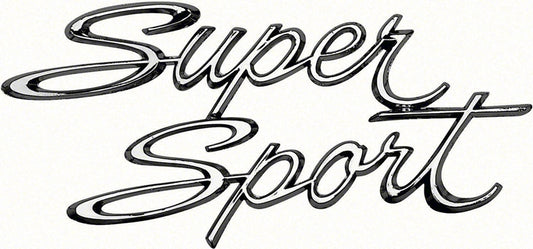 Quarter Panel Emblem - Super Sport - LH or RH - 66-67 Chevy II Nova SS
