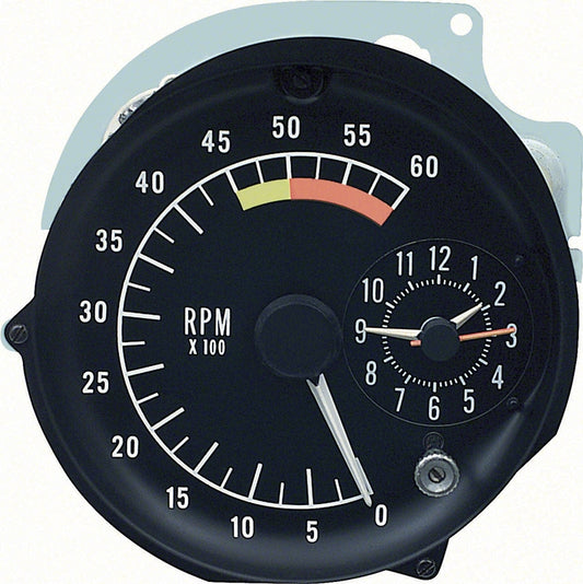 Tachometer & Clock Assembly - 76-78 Firebird