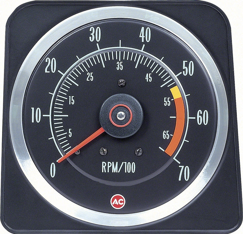 Tachometer - 5500 Red Line (396/325 HP & 396/350 HP 5" X 7") - 69 Camaro