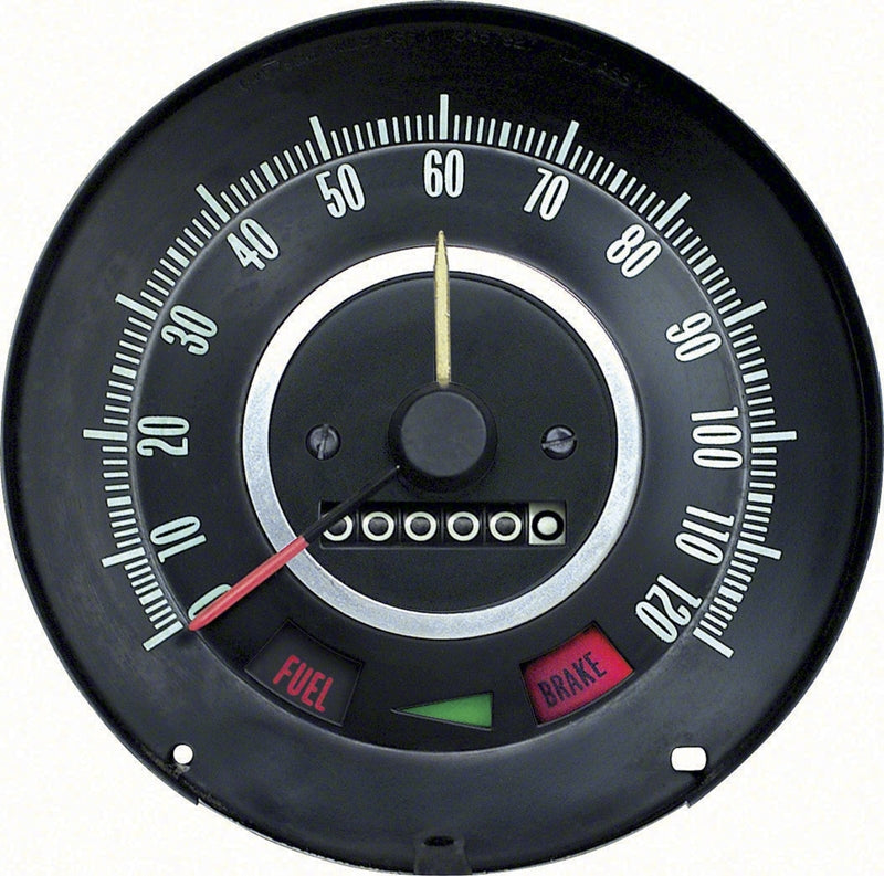 Speedometer - 120 MPH with Speed Warning - 67 Camaro Firebird