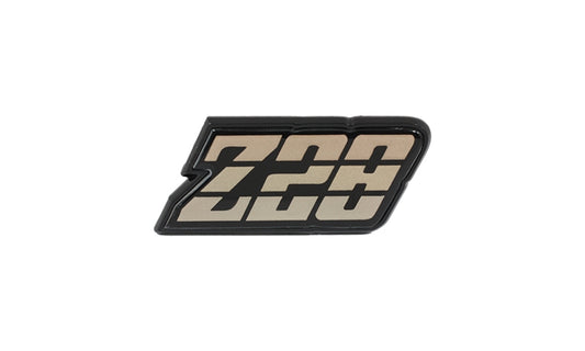 Gas Door Emblem - "Z28" (Gold) - 80-81 Camaro