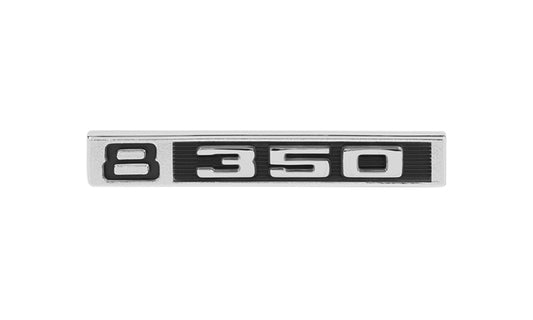 Front Fender Emblem - "8 350" - LH/RH Pair - 69-72 Chevy C/K Pickup Blazer Suburban