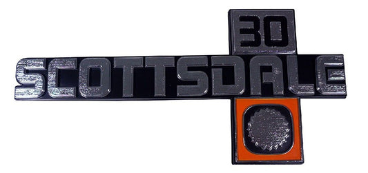 Fender Emblems - "Scottsdale 30" - LH/RH Pair - 81-87 Chevy C/K Pickup