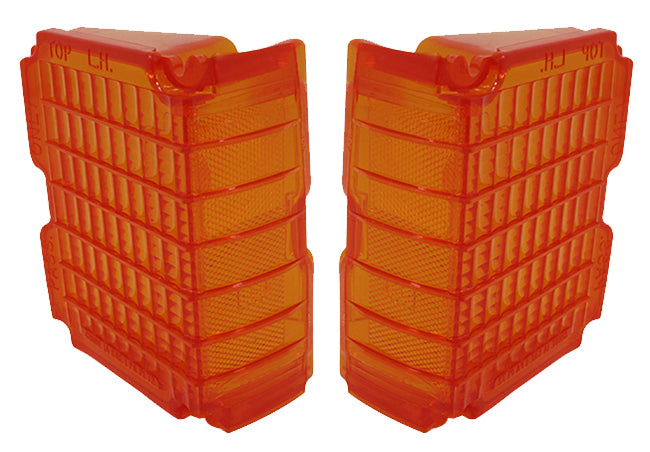 Parking Lamp Lenses - Amber - LH/RH Pair - 72 Chevelle