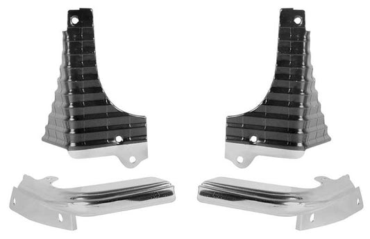 Outer Grille Extensions - Upper & Lower (4pcs) - 68 Chevelle El Camino
