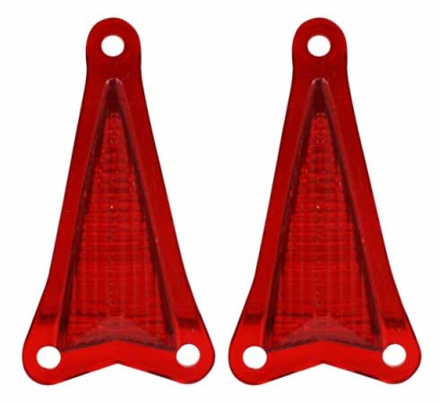 Side Marker Lamp Lens - Rear - LH/RH Pair - 68 Firebird