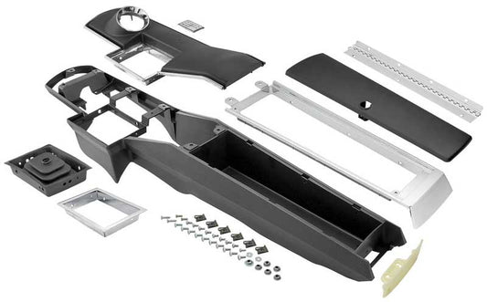 Center Console Kit w/o Clock - 4 Speed - 66-67 Chevelle El Camino