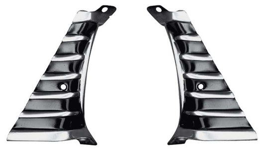 Headlamp Bezel Extensions - Pair - 66 Chevelle El Camino