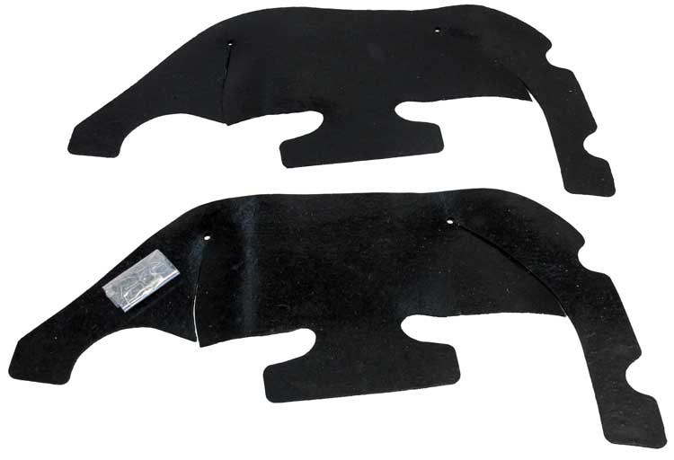 Inner Fender Dust Shield Set w Hardware - 69 Camaro