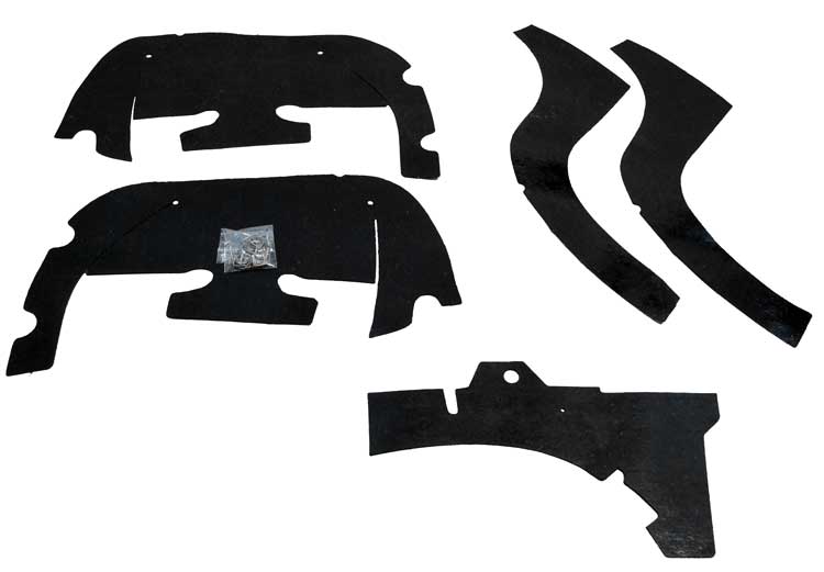 Control Arm & Inner Fender Dust Shield Set w Hardware - 67-68 Camaro