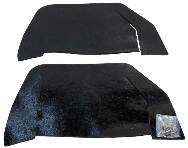Inner Fender Dust Shield Set w Hardware - 64-65 Chevelle El Camino