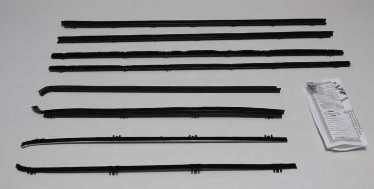 Window Felts - Inner & Outer (8pcs) - 64 Chevelle 2DR Sedan (Post)