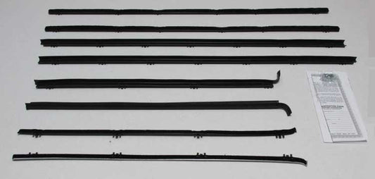 Window Felts - Inner & Outer (8pcs) - 65 Chevelle 2DR Sedan (Post)