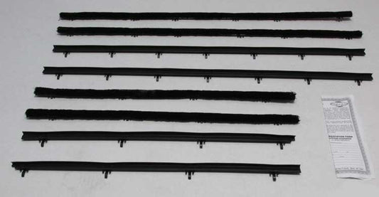 Window Felts - Inner & Outer (8pcs) - 66-67 Chevelle 2DR Sedan (Post)