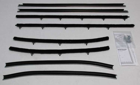 Window Felts - Inner & Outer (8pcs) - 68 Chevelle 2DR Sedan (Post)