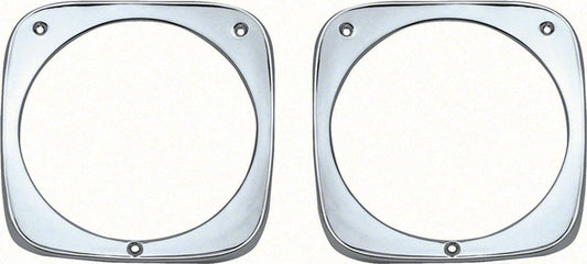 Headlamp Bezels - LH/RH Pair - 64-66 Chevy Truck