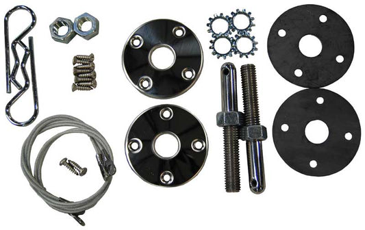 Hood Pin Set w/ 25" Cables - 69 Daytona; 71-74 B-Body