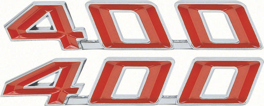 Hood Emblems - "400" - LH/RH Pair - 67-69 Firebird