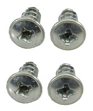Rear Quarter Window U-Jamb Seal Screws Set (4pcs) - 67-69 Camaro Firebird; 64-72 Chevelle