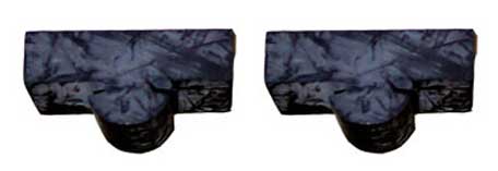 Rear Hood Bumper (On Hood) - LH/RH Pair - 68-72 Chevelle El Camino; 68-70 Fullsize Chevy Car