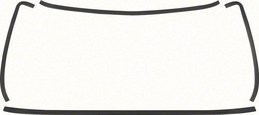 Back Glass Molding Set - Black - 75-81 Camaro Firebird