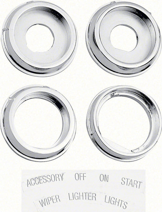 Dash Bezel Set with Stickers - 67 Camaro Firebird