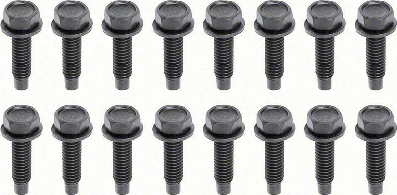 Lower Door Hinge Bolt Set (16pcs) - 68-81 Camaro Firebird; 68-74 Chevy II Nova; 68-72 Chevelle El Camino