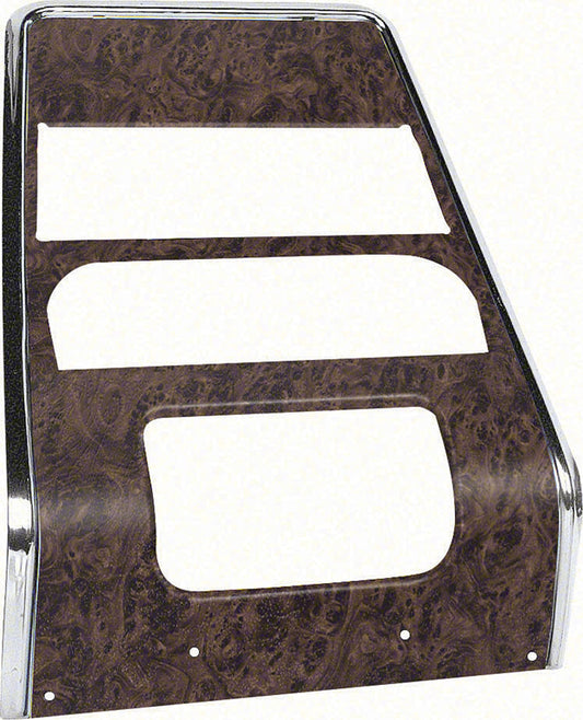 Center Dash Panel - Burlwood, for models without A/C - 68 Firebird