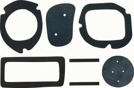 Dash Air Duct Seal Set - For LH and RH Side with Astro Ventilation - 69 Camaro Firebird Fullsize Chevy Car