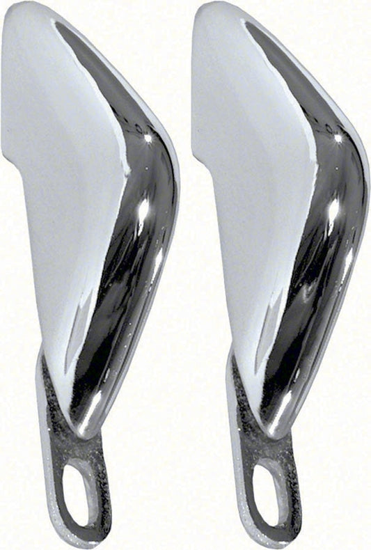 Rear Bumper Guards - Chrome - Pair - 70-73 Camaro