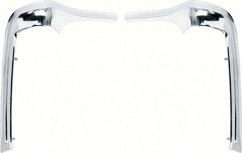 Fender Eyebrow Moldings - LH/RH Pair - 68-72 Chevy II Nova