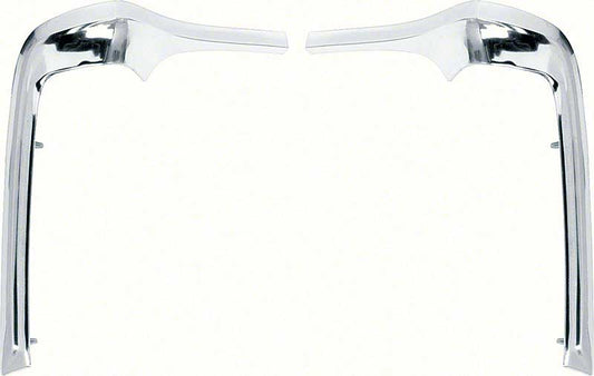 Fender Eyebrow Moldings - LH/RH Pair - 68-72 Chevy II Nova