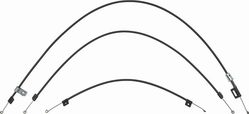Heater Control Cables - 3-Piece Set for models with A/C - 69-74 Nova; 69 Camaro