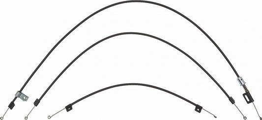 Heater Control Cables - 3-Piece Set for models with A/C - 69-74 Nova; 69 Camaro