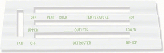 Heater Lens - Models with A/C - 67 Camaro Firebird