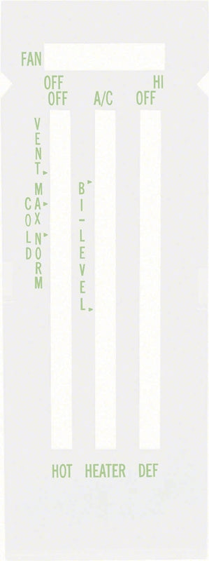 Heater Lens - Models with A/C - 69-74 Nova; 69 Camaro