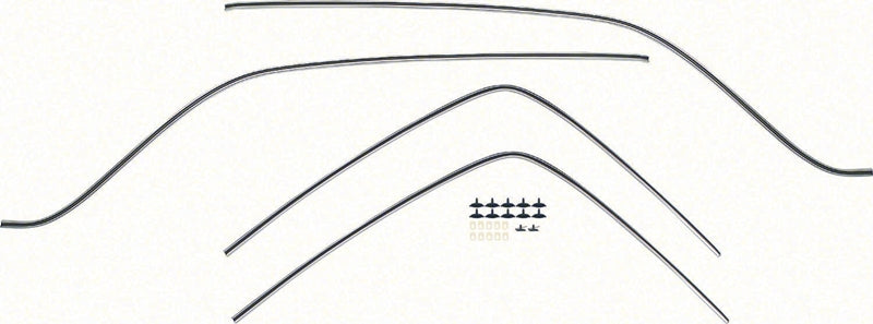 Vinyl Top Moldings - 4 Piece Set with Hardware - 69 Camaro