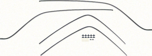 Vinyl Top Moldings - 4 Piece Set with Hardware - 69 Camaro