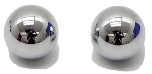 Chrome Diecast Door Seat Knobs (2pcs) - 53-76 Corvette