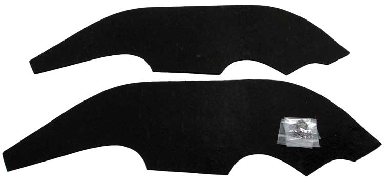 Inner Fender Dust Shield Set w Hardware - 68 Chevy II Nova