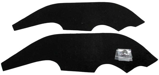 Inner Fender Dust Shield Set w Hardware - 68 Chevy II Nova