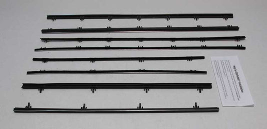 Window Felts - Inner & Outer (8pcs) - 66-67 Chevy II Nova 2DR Sedan (Post)
