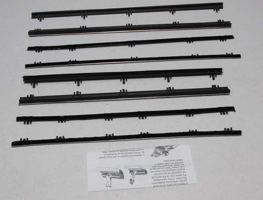 Window Felts - Inner & Outer (8pcs) - 66-67 Chevy II Nova 4DR Sedan
